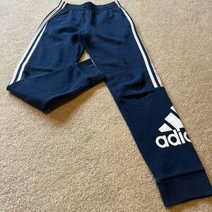 Boys adidas navy joggers like new - youth medium (10/12)